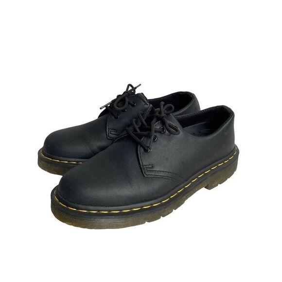 Dr. Martens Air Wair Steel Toe Shoes Size 8M black - Picture 1 of 9